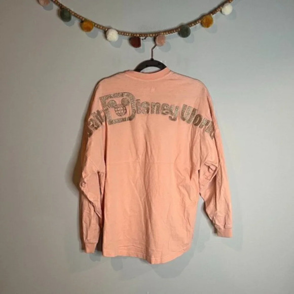 Walt Disney World peach and gold spirit jersey tee - Picture 1 of 5